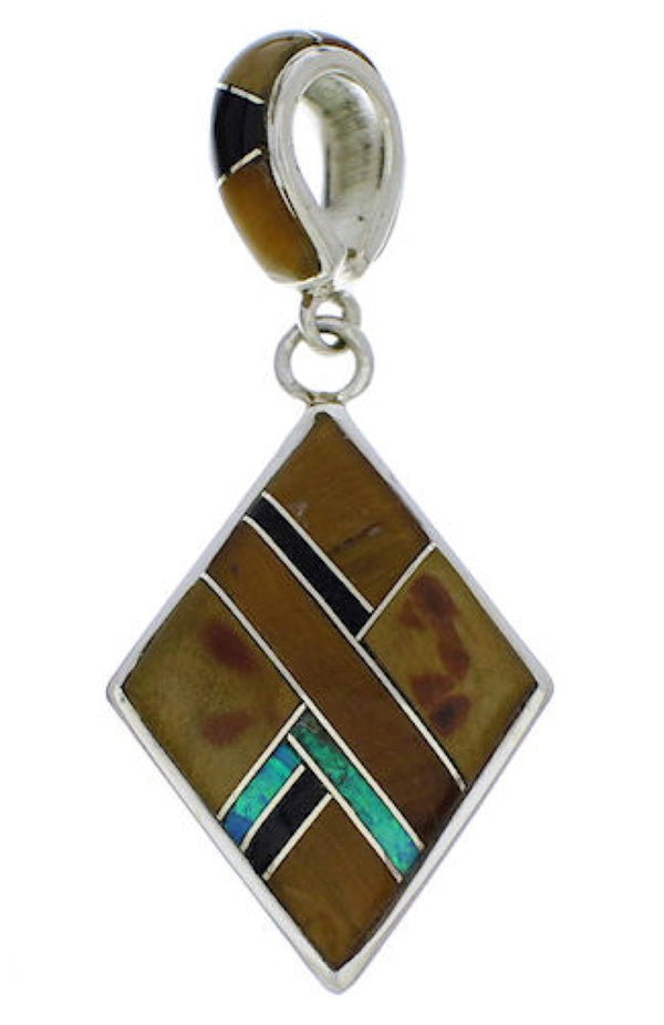 Silver Multicolor Jewelry Pendant PX23852
